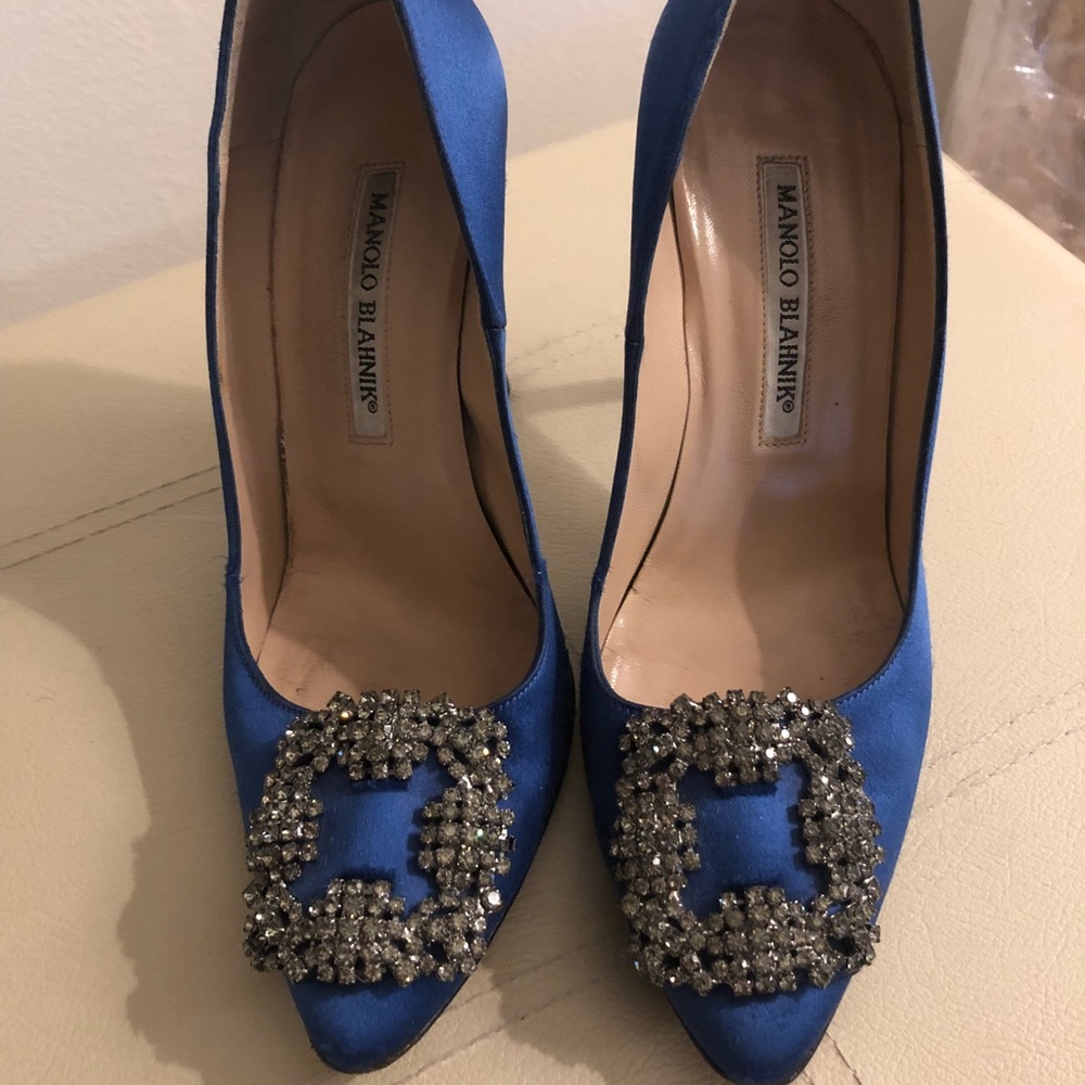 Manolo Blahnik Hangisi Royal Blue
